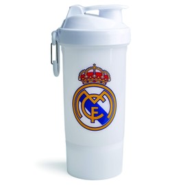 SmartShake ORIGINAL2GO ONE 27.6 fl oz (800 ml) Signature Realmadrid EDITION Protein Shaker Bottle, Large Capacity, 1-Tier Container Type, #Training, Protein, Sports, Soccer Collaboration