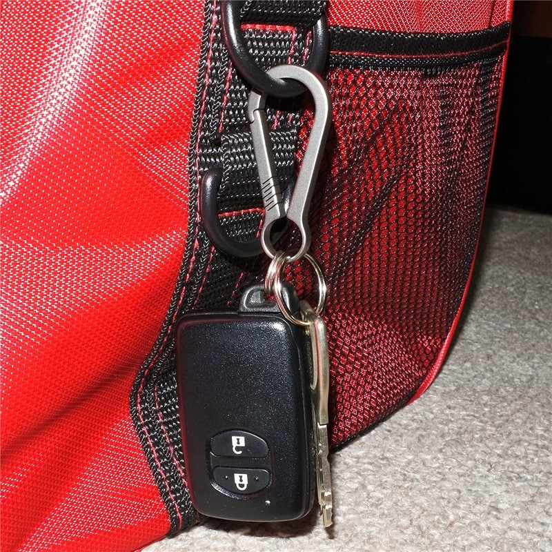 【BEATONJAPAN】 Titanium Alloy Carabiner Compact Keychain Keyring Rust-proof Hook Lightweight