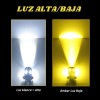 Par Foco Lupa Proyector Luz Bco Amarillo Moto Italika W150