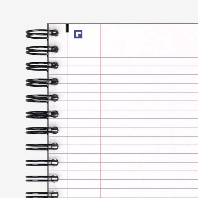 Hamelin, Spiral Notebook, 8x10in, College Ruled, Hardcover, 75 shts/150 Pgs,