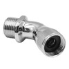 Tiardey Silver Chrome-Plated G1/2" Elbow Adapter for Shower Head Extender