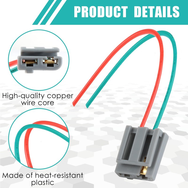 HEI Distributor Pigtail Wire Harness 12V Power and Tachometer Connector