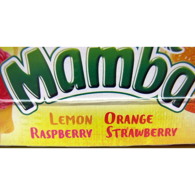 Storck Mamba Fruit Chews Box 24 Bars Candy Assorted Flavor