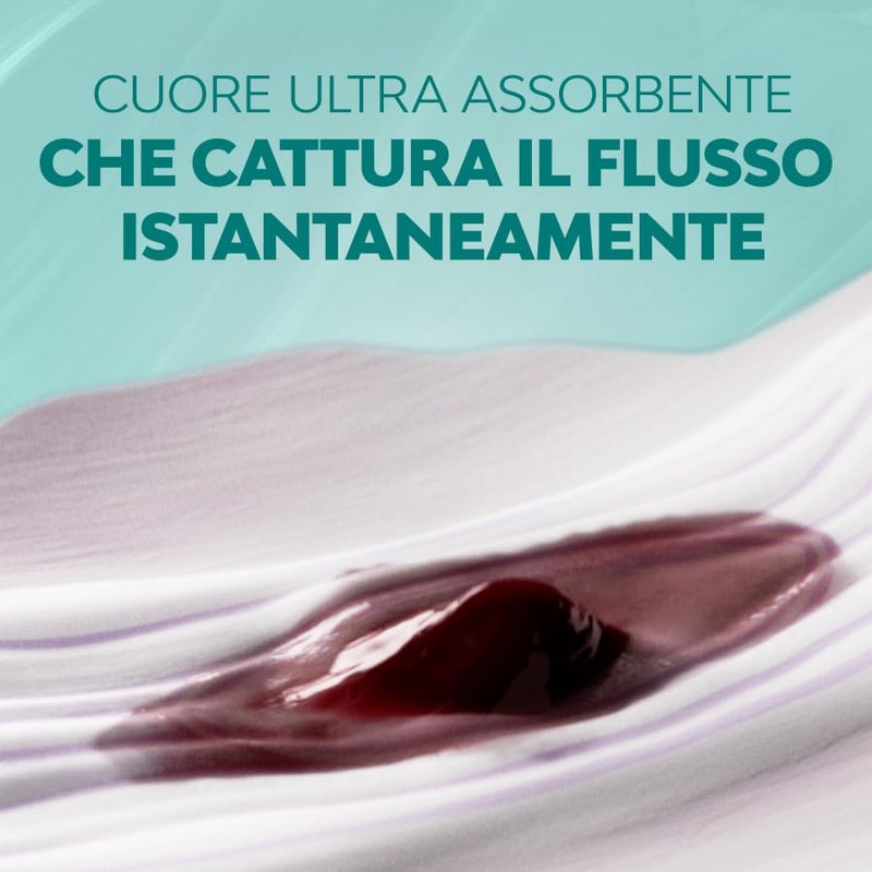 Nuvenia, Assorbente Pure Sensitive Ultra Notte con Ali, Assorbenti per