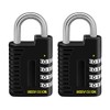 Bosvision [2 Pack] [4-Digit] [Combination Padlock] with 6.4mm Shackle