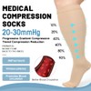 AKSO MEDICOS Plus Size Compression Socks, 20-30 mmHg Compression Socks