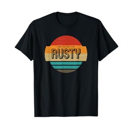 Rusty Name Retro Vintage Sunset Limited Edition T-Shirt