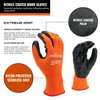 LINCONSON 12 Pack Extreme Grip Lightweight Nitrile Coated Construction &