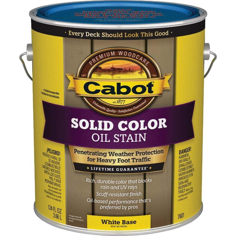 Cabot Stains 1601 Oil Decking Stain Alkyd Base Solid with
