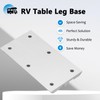 Virego Upgrade Removable RV Table Leg Accessories, Aluminum Alloy Table