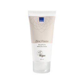ABENA Zinc Paste with 40% Zinc Oxide & Allantoin, 60 ml - Soothing Protective Cream for Skin Irritation, Redness & Sensitive Skin - No Perfume & Dyes, Dermatologically Tested