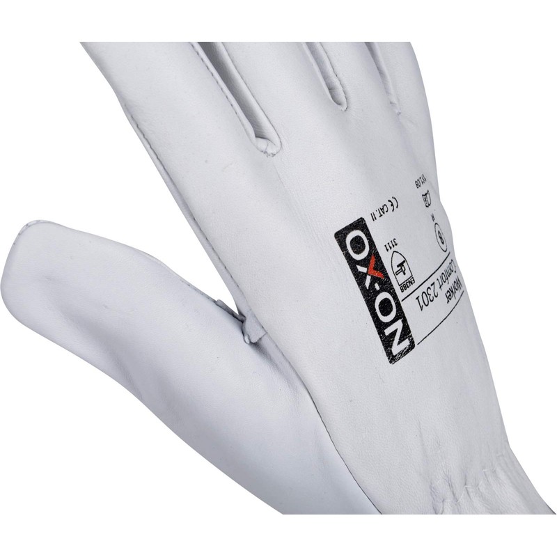 HandschuhMan. OX-ON Full Leather Work Gloves Soft Leather Goat Leather