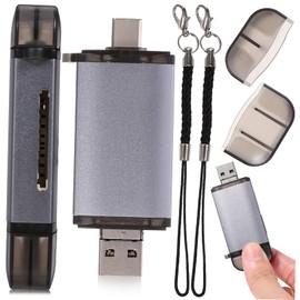 Gatuida Portable Card Reader Keychain Micro USB Office Supplies for Mobile Drone