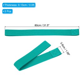 PATIKIL Towel Bands, 3 Pack Stretchable Towel Clips Cruise Essentials Windproof Beach Towel Strap for Pool and Cruise Chairs, Green