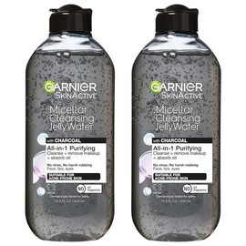 Garnier Skinactive 미셀라 클렌징 젤리 워터, 정화 올인원 워터, 2팩 Garnier Skin Active Micellar Cleansing Gel Water, Purifying All-in-One Water, 2 Pack