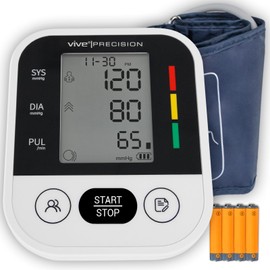 Vive Precision Blood Pressure Monitor & Cuff for Home Use - Accurate, Digital, at Home Blood Pressure Monitor Machine - Adjustable, Accurate Upper Arm Tester for Personal Use