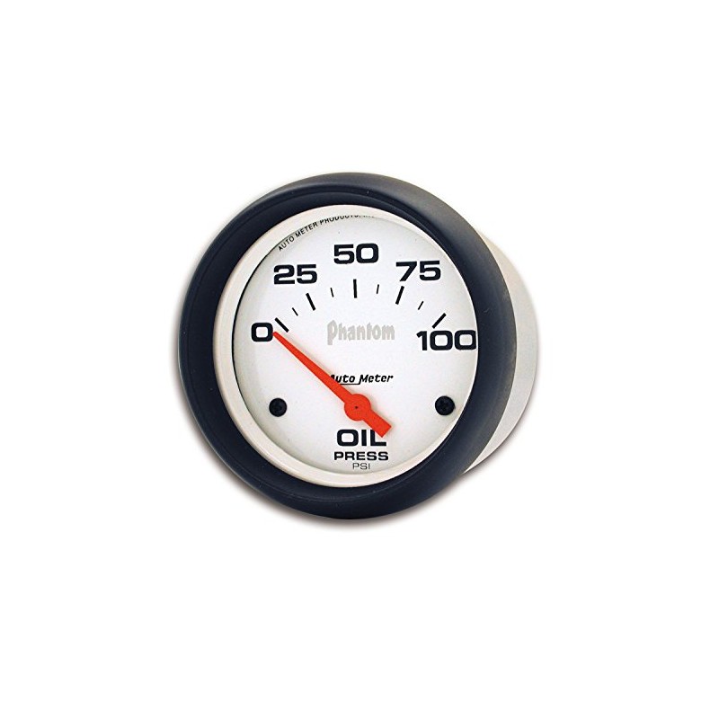 Auto Meter 5827 Phantom Electric Oil Pressure Gauge, 2.625 in.