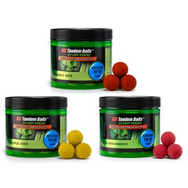 Tandem Baits Set of 3 Carp Food Perfection Pop-Up Fruit Flavour Mix | Carp Pop-Ups | Carp Fishing Without Effort | Bait for Large Fishing | Carp Accessories for Professionals & Hobby Anglers 16 mm 70
