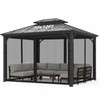 Homegroove Replacement Mosquito Netting for 10x12ft Gazebo, Universal Mesh Screen