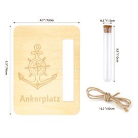 TAKULA Anchor Cruise Gift Money Box Ship Travel Voucher Gift Packaging Money Gift Travel Fund Money Gifts Travel Anchor Place