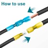 MENTBERY 150 PCS Spade Connectors, Heat Shrink Spade Terminals 22-10