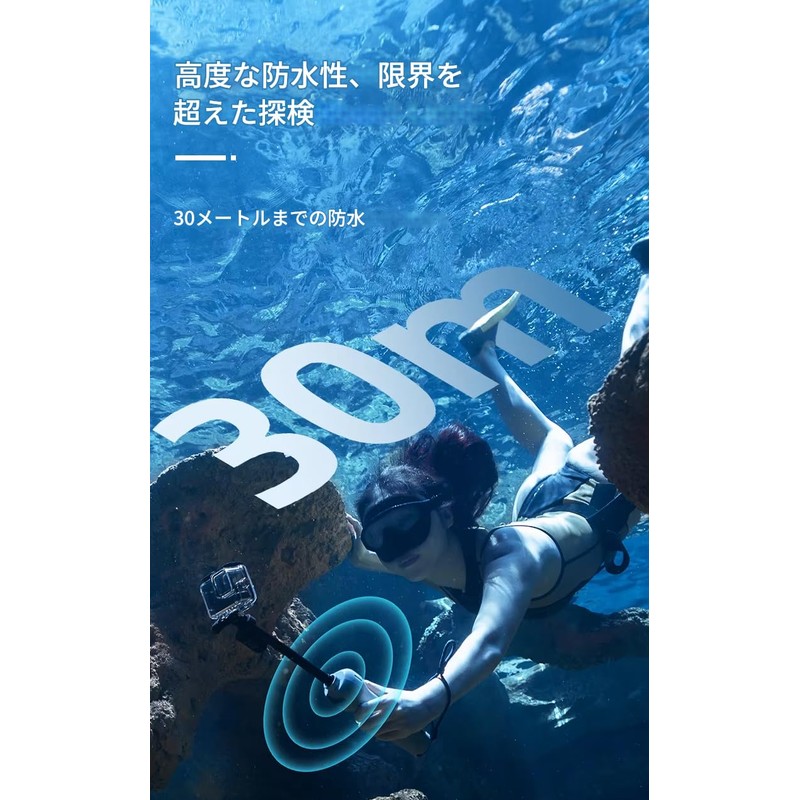 zmart TELESIN Underwater Selfie Stick Waterproof Diving Telescopic Selfie Stick