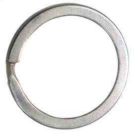 GOTOONE Silver Key Ring Keychain 1.4 Inch (12 Pack) Keys Holder Fob Stainless Steel Flat Split Chains Large Rings for Car Dog Tag