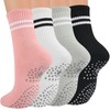 Toes Home Pilates Socks for Women with Grippers, Non Slip