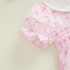 mlpeerw Newborn Baby Girl Summer Clothes Smocked Bubble Romper Short