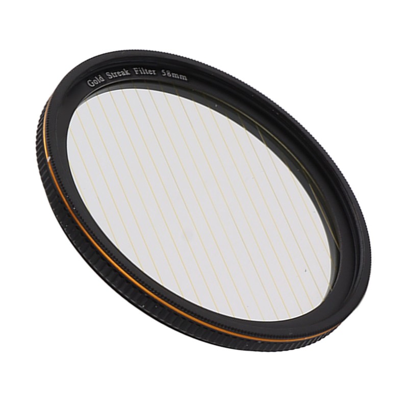Gold Streak Filter Light Flare Effect Filter Optical Glass Camera