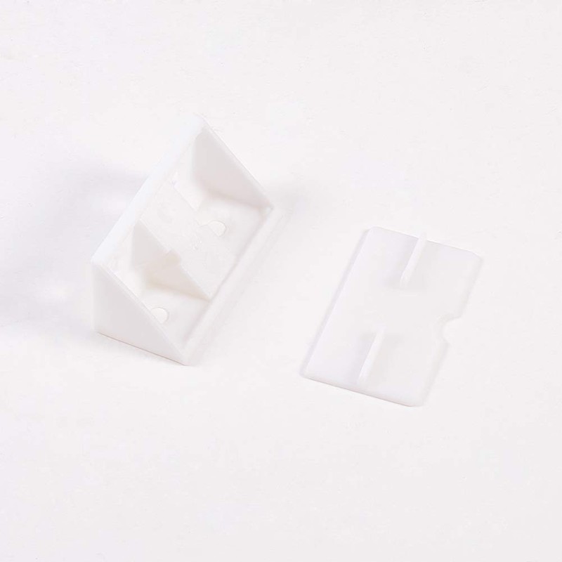 MroMax Corner Brackets, 42 x 20 x 20 mm, Plastic,