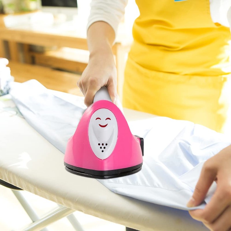 Mini Electric Iron for College Travel, Portable Ceramic Heating Quick
