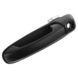 TRQ Door Handle Exterior Outside Black Front LH Driver for 99-04 Grand Cherokee