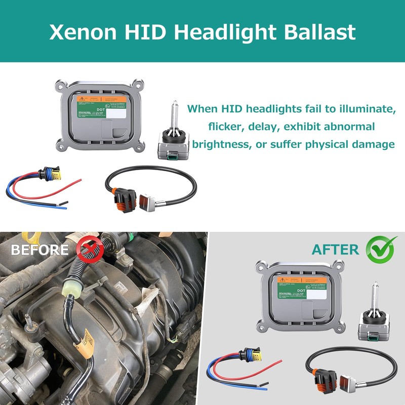 Alikali Xenon HID Headlight Ballast w/Igniter & D3S Bulb fit