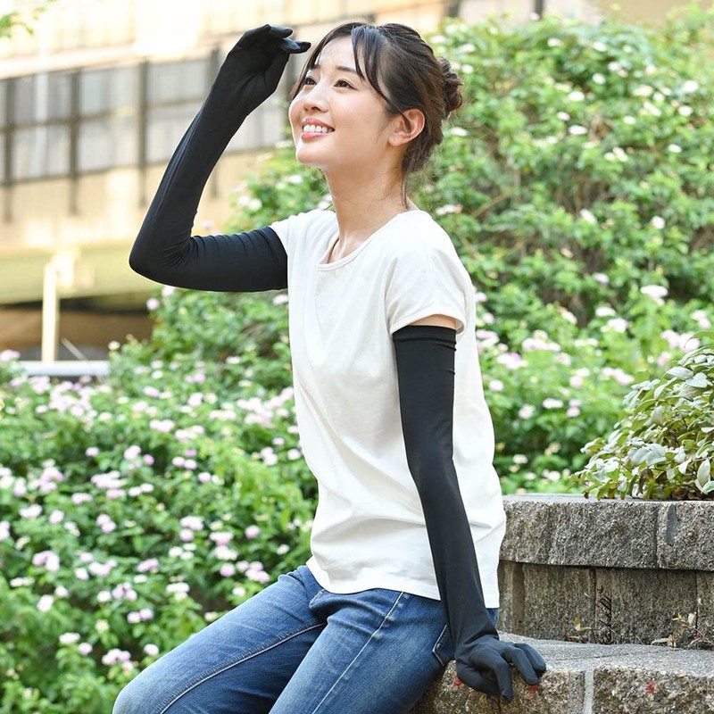 Otafuku Glove Summer Arm Cover [Cool Touch Sensation, Stretch Material,