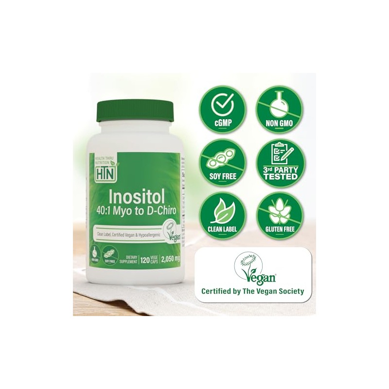 Health Thru Nutrition Inositol Myo Chiro 120 Capsulas