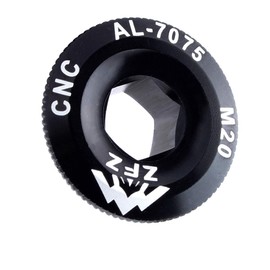 Saipor M20 Bike Crank Cap Alloy CNC Crank Arm Bolt Hollow Cap Bicycle Crank Cover for Road Bike, Mountain Bike, BMX, MTB (Black)