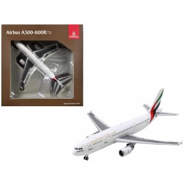 DCD Airbus A300-600R Commercial Aircraft 1/400 Diecast Model Airplane White Striped Tail Emirates Airlines (A6-EKC) Collection