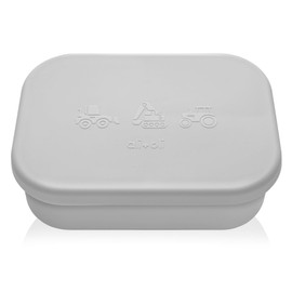 Ali+Oli Silicone Bento Box (Construction) Lunch Box for Kids, Toddlers, Preschoolers & Adults | BPA-Free and Spill-Proof | Ideal for School, and On-the-Go Meals| Perfect for Lunch, Snacks, and Meals