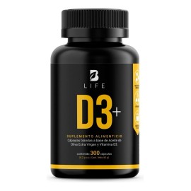 Vitamina D3 5000 Ui 300 Cápsulas B Life