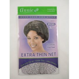 Annie Extra Thin Net 3 pcs Brown