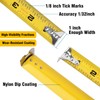 Tape Measure 16 ft, Easy Read Measuring Tape with Fractions