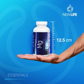 ESSENTIALS MAGNESIO | Mezcla de citrato y óxido de magnesio | Enriquecido con Prebióticos | 90 cápsulas vegetales | Cada cápsula aporta 425mg de Mg | Salud y Bienestar con Essentials
