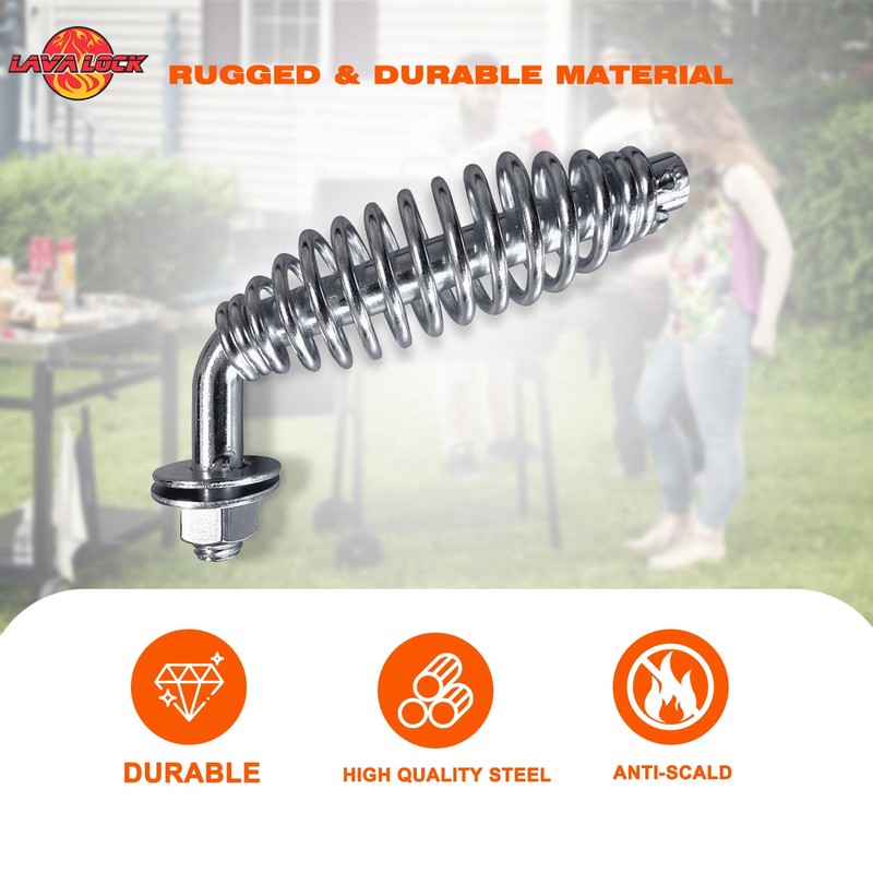 45 Degree Spring Handle with 1/2 inch Rod for BBQ