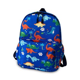 TOPWAYS Mini Dinosaur Backpack for Kids Boys Girls Toddler Bag Nursery Canvas Holiday Travel Bookbag Outdoor Daypack for 3-6 Years Old, lightblue