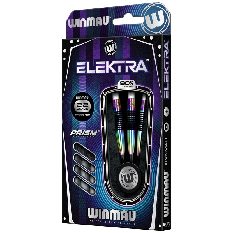WINMAU Elektra 22 g professional tungsten steel tip darts set
