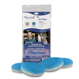 FilterTime RV FT-525 RV Air Filter 5.25" Round Air Duct AC Filter Replacement (4 filters per pack) MERV 6 Air Filter | Made in USA…