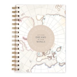 Inspired by Erin Condren Soar A5 Travel Journal, Portable Vacation Planner & Travel Journal in One, Soar Cover Design with Organized Trip Planning Interior Layout