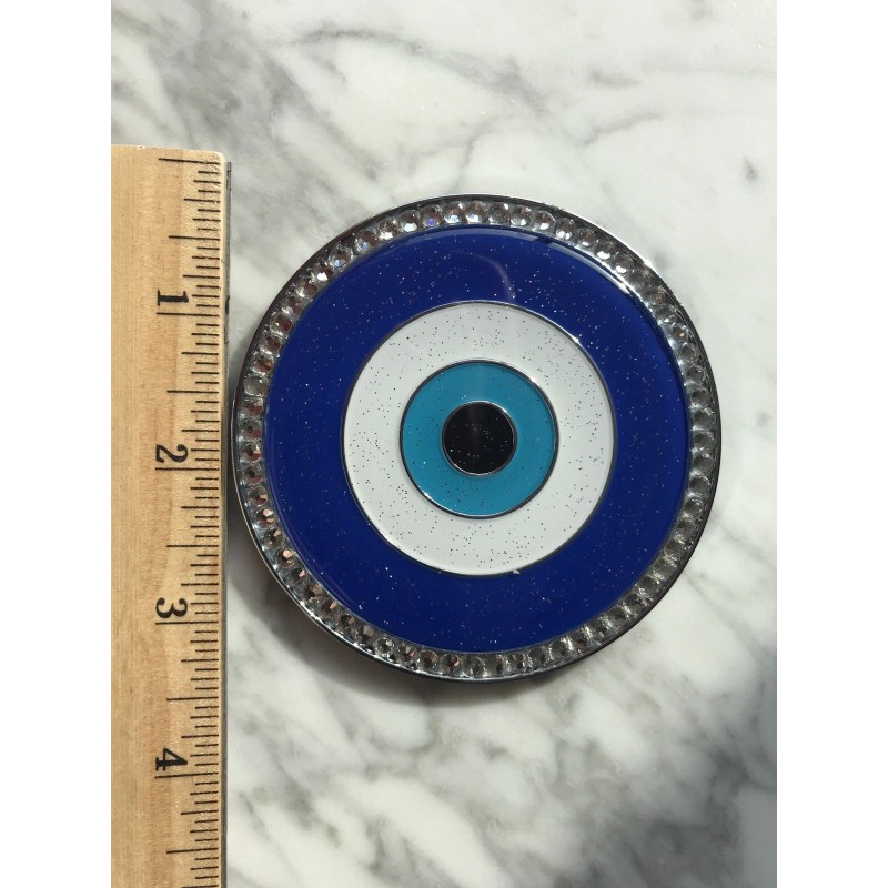 ABS Bling Evil Eye Car Crystal Decoration - Iridescent Glitter
