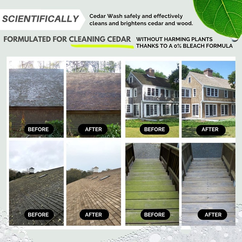 Wash Safe™ CEDAR WASH | Eco-Safe and Organic Wood Cleaner